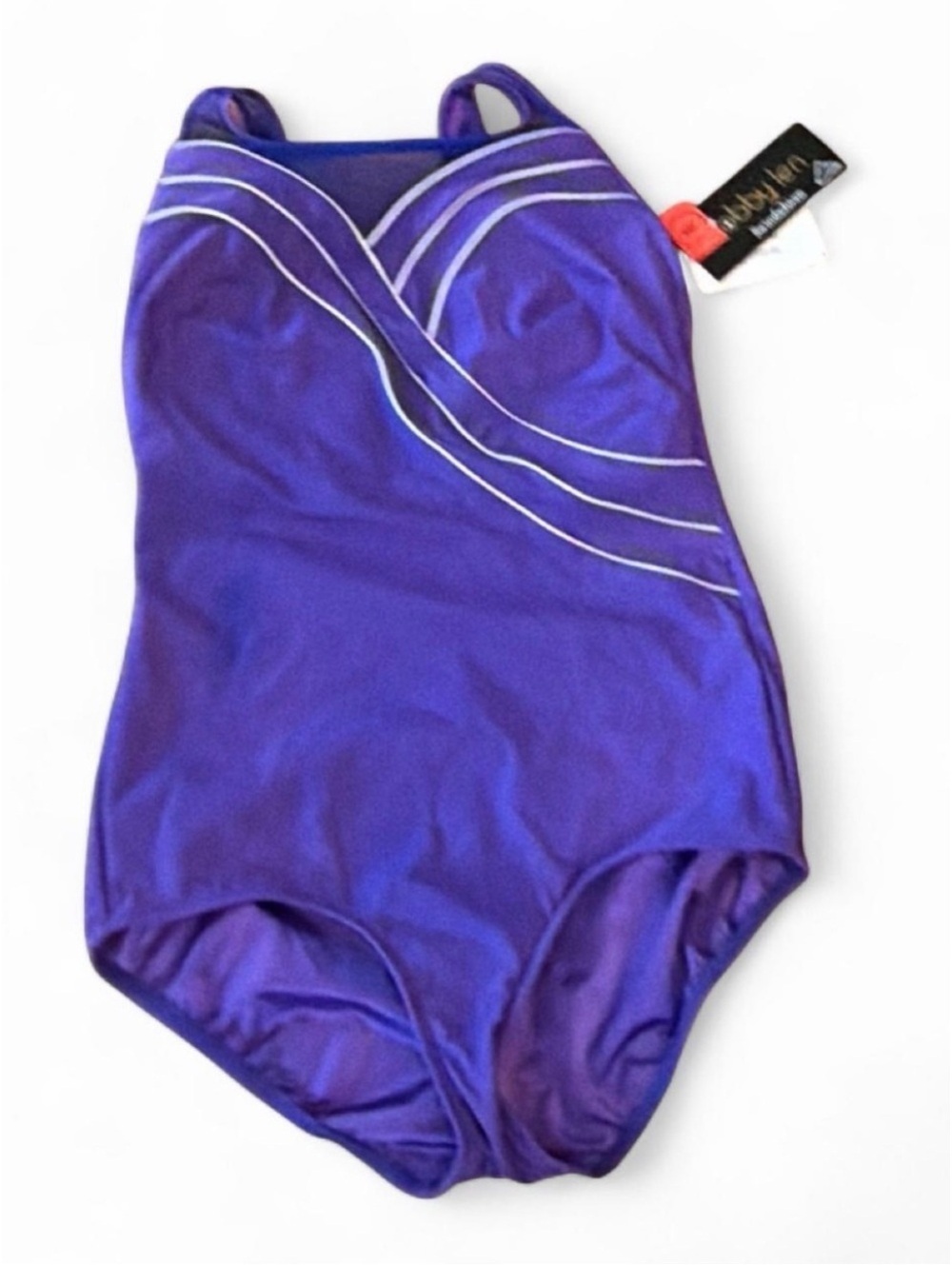 NWT’s Purple One-Piece Swimsuit with Contrast Piping